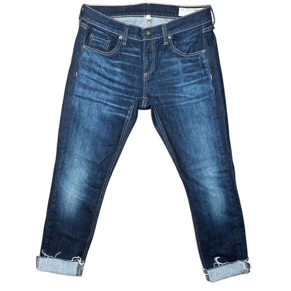 Rag & Bone The Dre Slim Fit Boyfriend Jean Raw Hem Sz: 26 - Picture 1 of 5